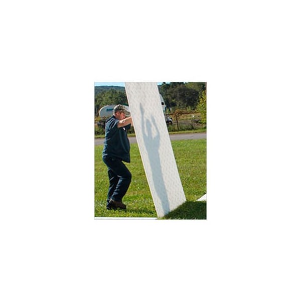 Justrite Checkers AlturnaMATS HDPE Ground Protection Mat, 3' x 8', Clear, Smooth 1-Side, CM38S1 - main